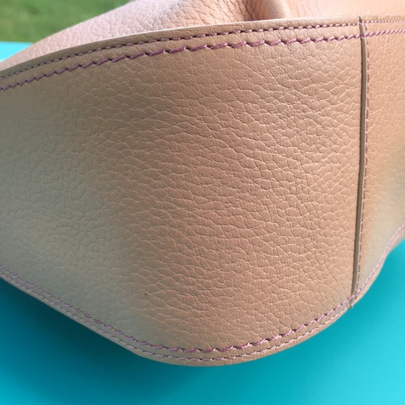 🔥Pristine Condition Marc Jacobs Studded Bow Bag Peach/Pink - Picture 12 of 13